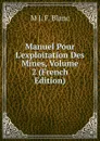 Manuel Pour L.exploitation Des Mines, Volume 2 (French Edition) - M J. F. Blanc