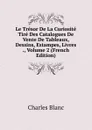 Le Tresor De La Curiosite Tire Des Catalogues De Vente De Tableaux, Dessins, Estampes, Livres ., Volume 2 (French Edition) - Charles Blanc