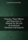 Poisons, Their Effects and Detection: A Manual for the Use of Analytical Chemists and Experts - Alexander Wynter Blyth