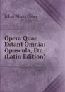 Opera Quae Extant Omnia: Opuscula, Etc (Latin Edition) - John Allen Giles