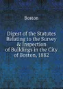 Digest of the Statutes Relating to the Survey . Inspection of Buildings in the City of Boston, 1882 - Boston