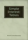 Simple Interest: Tables - Bernard Tindal Bosanquet