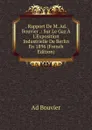 . Rapport De M. Ad. Bouvier .: Sur Le Gaz A L.Exposition Industrielle De Berlin En 1896 (French Edition) - Ad Bouvier