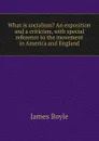 What is socialism. An exposition and a criticism, with special reference to the movement in America and England - James Boyle