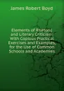 Elements of Rhetoric and Literary Criticism: With Copious Practical Exercises and Examples, for the Use of Common Schools and Academies - James Robert Boyd