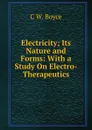 Electricity; Its Nature and Forms: With a Study On Electro-Therapeutics - C W. Boyce