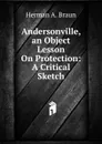 Andersonville, an Object Lesson On Protection: A Critical Sketch - Herman A. Braun