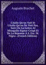 L.italie Qu.on Voit Et L.italie Qu.on Ne Voit Pas, Suivi De La Lettre Al Misogallo Signor Crispi Et De La Reponse A S. Exc. M. Nigra . (French Edition) - Auguste Brachet