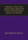 Calendar of the Carew Manuscripts: Preserved in the Archi-Episcopal Library at Lambeth . - Brewer John Sherren