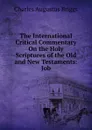 The International Critical Commentary On the Holy Scriptures of the Old and New Testaments: Job - Charles Augustus Briggs