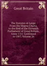 The Statutes at Large: From the Magna Charta, to the End of the Eleventh Parliament of Great Britain, Anno 1761 Continued to 1807, Volume 26 - Great Britain