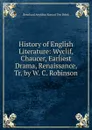 History of English Literature: Wyclif, Chaucer, Earliest Drama, Renaissance, Tr. by W. C. Robinson - Bernhard Aegidius Konrad ten Brink