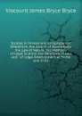 Studies in History and Jurisprudence: Obedience. the Nature of Sovereignty. the Law of Nature. the Methods of Legal Science. the Relations of Law and . of Legal Development at Rome and in En - Bryce Viscount James