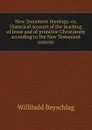 New Testament theology: or, Historical account of the teaching of Jesus and of primitive Christianity according to the New Testament sources - Willibald Beyschlag