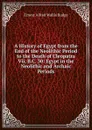 A History of Egypt from the End of the Neolithic Period to the Death of Cleopatra Vii, B.C. 30: Egypt in the Neolithic and Archaic Periods - E. A. Wallis Budge