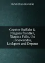 Greater Buffalo . Niagara frontier, Niagara Falls, the Tonawandas, Lockport and Depour - Buffalo [from old catalog]