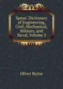 Spons. Dictionary of Engineering, Civil, Mechanical, Military, and Naval, Volume 2 - Oliver Byrne