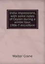India impressions, with some notes of Ceylon during a winter tour, 1906-7 microform - Crane Walter