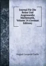 Journal Fur Die Reine Und Angewandte Mathematik, Volume 14 (German Edition) - August Leopold Crelle