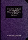 Journal Fur Die Reine Und Angewandte Mathematik, Volume 111 (German Edition) - August Leopold Crelle