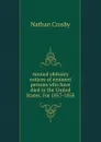 Annual obituary notices of eminent persons who have died in the United States. For 1857-1858 - Nathan Crosby