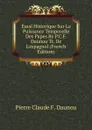 Essai Historique Sur La Puissance Temporelle Des Papes By P.C.F. Daunou Tr. De L.espagnol (French Edition) - Pierre Claude F. Daunou