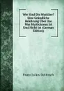 Wer Sind Die Mystiker. Eine Grundliche Belehrung Uber Das Was Mysticismus Ist Und Nicht Ist (German Edition) - Franz Julius Delitzsch