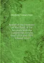 Report of the Treasurer of Maryland, of his Accounts with the Comptroller, for the Years 1858 and 1859. Volume 1860 - Maryland Treasury Dept