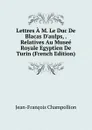 Lettres A M. Le Duc De Blacas D.aulps, . Relatives Au Musee Royale Egyptien De Turin (French Edition) - Jean-François Champollion