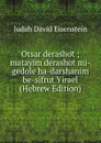 Otsar derashot ; matayim derashot mi-gedole ha-darshanim be-sifrut Yirael (Hebrew Edition) - Judah David Eisenstein