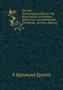 Die Vier Rechnungsoperationen Mit Bessel.shcen Functionen: Nebst Einer Geschichtlichen Einleitung . (German Edition) - S Sigismund Epstein