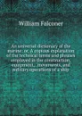 An universal dictionary of the marine: or, A copious explanation of the technical terms and phrases employed in the construction, equipment, . movements, and military operations of a ship - William Falconer