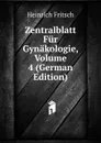 Zentralblatt Fur Gynakologie, Volume 4 (German Edition) - Heinrich Fritsch