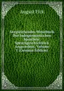 Vergleichendes Wrterbuch Der Indogermanischen Sprachen: Sprachgeschichtlich Angeordnet, Volume 1 (German Edition) - August Fick