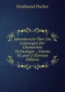 Jahresbericht Uber Die Leistungen Der Chemischen Technologie ., Volume 50,.part 2 (German Edition) - Ferdinand Fischer