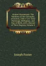 Alumni Oxonienses: The Members of the University of Oxford, 1500-1714: Their Parentage, Birthplace, and Year of Birth, with a Record of Their Degrees, Volume 4 - Foster Joseph