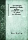 Lest we forget. Gladstone, Morley and the Confederate loan of 1863 a rectification - John Bigelow
