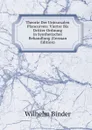 Theorie Der Unicursalen Plancurven: Vierter Bis Dritter Ordnung in Synthetischer Behandlung (German Edition) - Wilhelm Binder