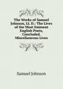 The Works of Samuel Johnson, Ll. D.: The Lives of the Most Eminent English Poets, Concluded. Miscellaneous Lives - Johnson Samuel