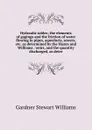 Hydraulic tables; the elements of gagings and the friction of water flowing in pipes, aqueducts, sewers, etc. as determined by the Hazen and Williams . weirs, and the quantity discharged, as deter - Gardner Stewart Williams