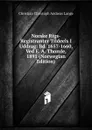 Norske Rigs-Registranter Tildeels I Uddrag: Bd. 1657-1660, Ved E. A. Thomle, 1891 (Norwegian Edition) - Christian Christoph Andreas Lange