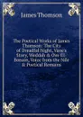 The Poetical Works of James Thomson: The City of Dreadful Night, Vane.s Story, Weddah . Om-El-Bonain, Voice from the Nile . Poetical Remains - Thomson James