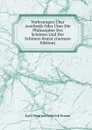 Vorlesungen Uber Aesthetik Oder Uber Die Philosophie Des Schonen Und Der Schonen Kunst (German Edition) - Karl Christian Friedrich Krause