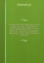 Die Homerische Odyssee in Der Ursprunglichen Sprachform Wiederhergestellt Von A. Fick. (Beitr. Zur Kunde D. Indogerm. Sprachen. Suppl. Bd.). (German Edition) - Homerus