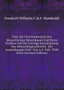 Uber Die Verschiedenheit Des Menschlichen Sprachbaues Und Ihren Einfluss Auf Die Geistige Entwickelung Des Menschengeschlechts. Mit Anmerkungen Und . Von A.F. Pott. With Nach (German Edition) - Friedrich Wilhelm C.K.F. Humboldt