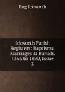 Ickworth Parish Registers: Baptisms, Marriages . Burials. 1566 to 1890, Issue 3 - Eng Ickworth