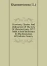 Directory, Charter And Ordinances Of The City Of Shawneetown, 1872: With A Brief Reference To The Resources Of Gallatin County - Shawneetown (Ill.)