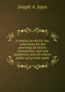 A treatise on electric law, comprising the law governing all electric corporations, uses and appliances, also all relative public and private rights - Joseph A. Joyce