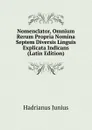 Nomenclator, Omnium Rerum Propria Nomina Septem Diversis Linguis Explicata Indicans (Latin Edition) - Hadrianus Junius