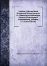 Tabulae Codicum Manu Scriptorum Praeter Graecos Et Orientales in Bibliotheca Palatina Vindobonensi Asseruatorum, Volumes 1-2 (Latin Edition) - Österreichische Nationalbibliothek